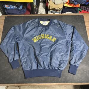 Vintage Michigan Wolverines Jacket 1970s Varsity Jacket Football Bike Pullover